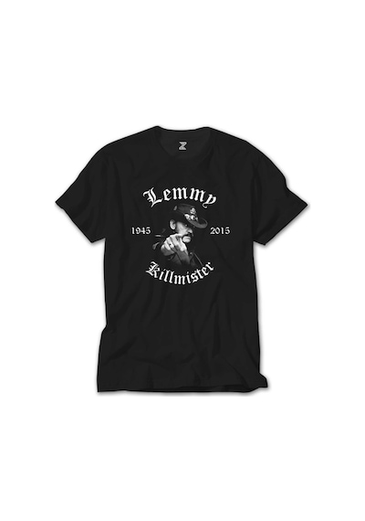 Motörhead Lemmy Kilmister 1945-2015 Siyah Tişört Siyah