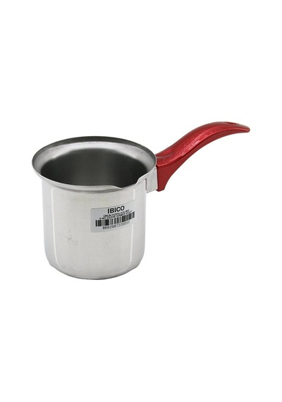 No-5 Çelik Cezve Kırmızı Kulp 5468