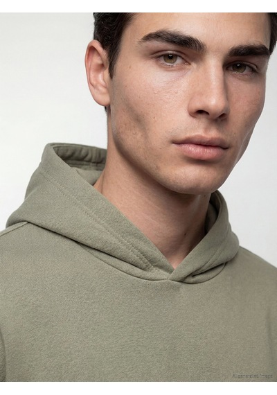 LC Waikiki Lc Waıkıkı Haki Kanguru Cepli Erkek Hoodie