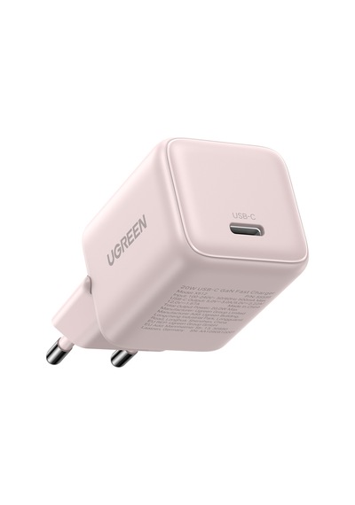 Ugreen 20w Gan Hızlı Şarj Cihazı Type-c Qc Pd 1xusb-c, Pembe, 55556