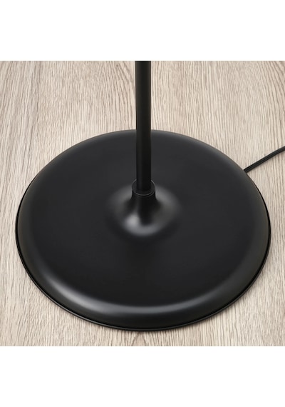 Ikea Antrasit Şık Lambader - Yer Ve Okuma Lambası