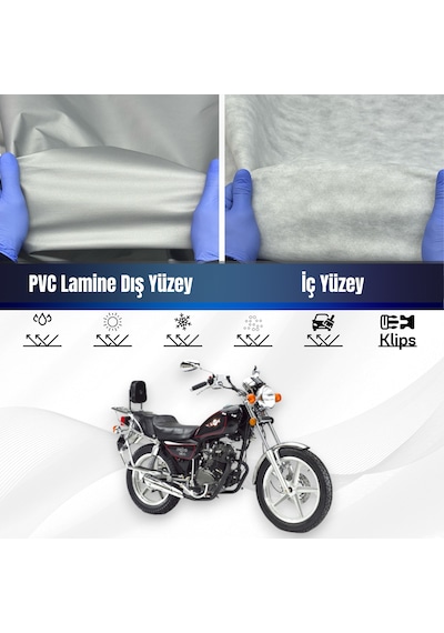 Kanuni Seyhan 250 Su Geçirmez Motosiklet Brandası Motor Branda