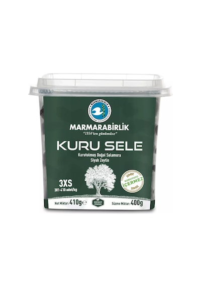 Marmarabirlik Kuru Sele Zeytin 400 Gr 3xs Ve Xs 4 Lü Paket