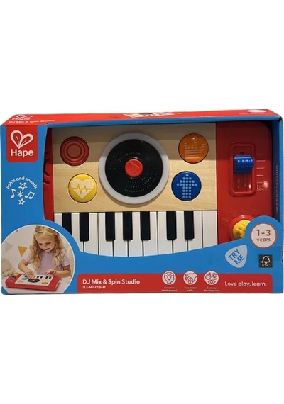 Hape Dj Mix & Spin Studio Oyuncak Müzik Aleti Çok Renkli