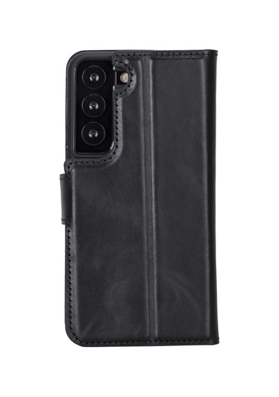 Plm Samsung Galaxy S22 Uyumlu Deri Cüzdanlı Kılıf Mwwn Rst1 Siyah Acı Kahverengi