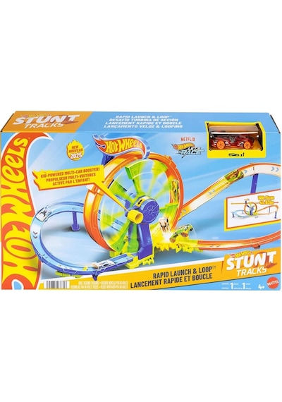 Hot Wheels Hızlı Fırlatma Ve Döngü Parkuru Oyun Seti