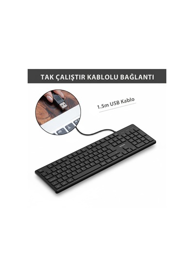 Phılıps Spk6248b, Usb Kablolu, Türkçe Q, Multimedya Klavye Siyah