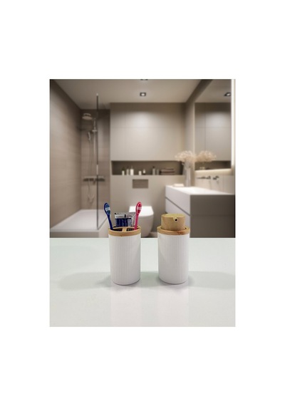 Panthera Miami Banyo Takımı Bambu 2'li - 6 Adet Tarı