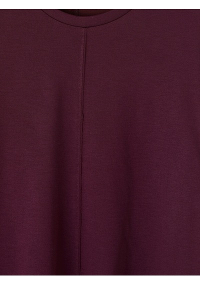 Lcw Petite Bordo Soft Touch Asimetrik Kesim Kadın Tişört