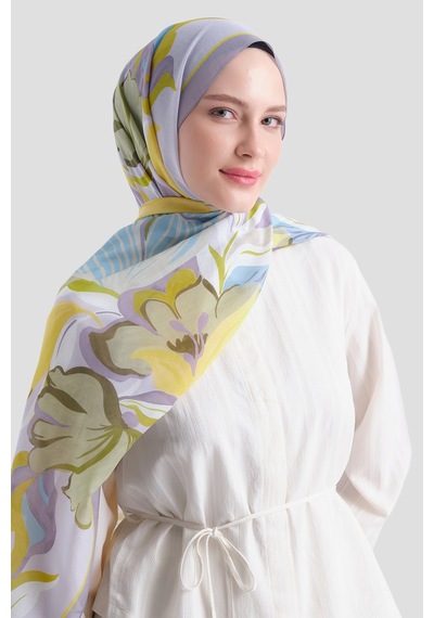 Armine Elegance Pamuk - İpek Şal As559 Lila