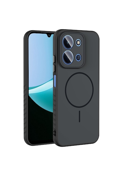 Xiaomi Redmi 15c Kılıf New Style M-safe Şarj Özellikli Tea Kapak Siyah