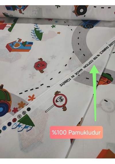 Bebek Özel %100 Pamuklu Çocuk Yastık Kılıfı 50x70 CM 2 Adet Trafik - Mavi Galaksi Desenli