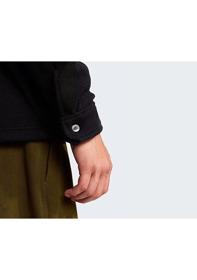 The North Face M Open Range Fleece Long Sleeve Shırt Erkek Outdoor Polar Ceket Nf0a8jk3jk31 Siyah