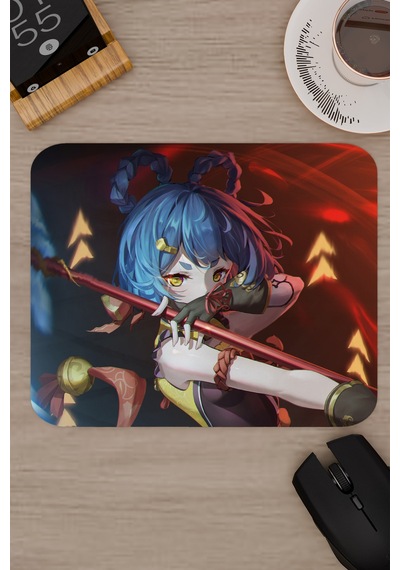 Xiangling Genshin Impact Anime Oyuncu V5 - 22x18 Gaming Mouse Pad Fare Altlığı