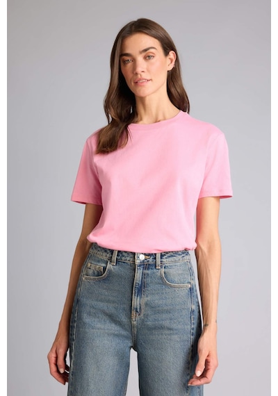 Defacto Regular Fıt Basıc Penye Tişört W9584az26sppn161 Pembe-pn161