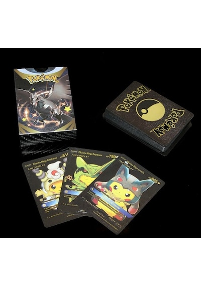 Pokemon Oyun Kartı Metalik Siyah Deste