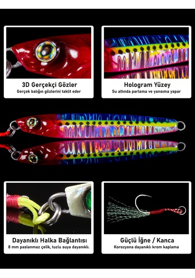 Jig, Zoka, Suni Yem, Glow Uv Metal Jig, 40gr 9cm Tide 40