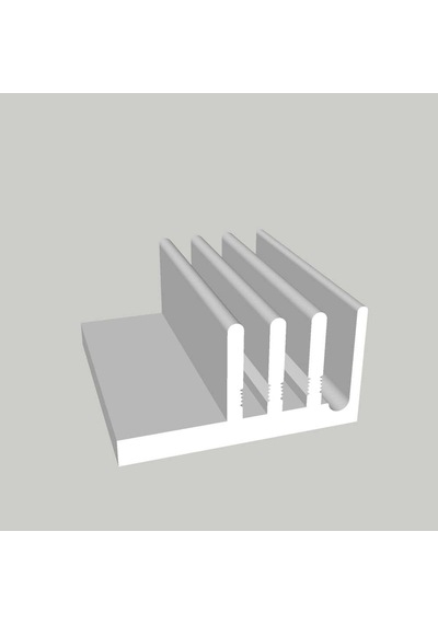10asy Alüminyum Soğutucu - 50mm X 20mm X 38mm - Delikli Diğer