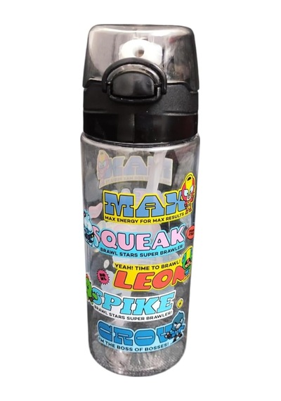 Brawl Stars Max Squeak Leon Spike Crow 500 Ml Matara Suluk Süper Kalite Siyah