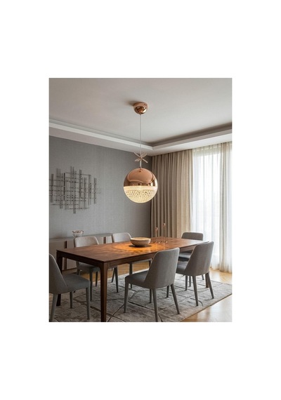 Madrid Model Gold 3 Renk Modu Ledli Sarkıt Modern Salon Mutfak Çocuk Yatak Odası Led Avize