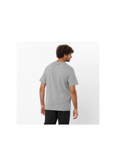 Salomon Runnıng Graphıc Ss Tee M Heather Grey Koşu T-shırt Lc2219 001