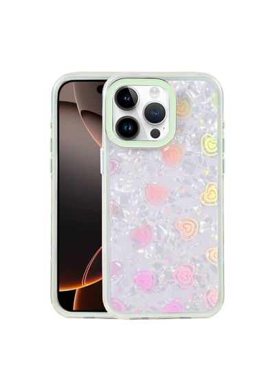 Newface - 645 - Apple İphone 15 Pro Max Lumi Desenli Kapak - Flzdgnkr - - Yeşil Diğer