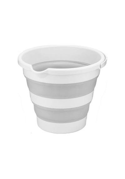 Tr Katlanabilir Bebek Yıkama Küvet Seti, 30 Litre, Beyaz-açık Gri