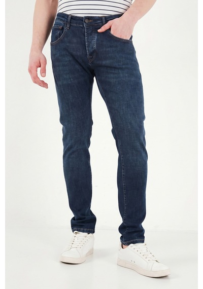 Buratti Pamuklu Slim Fit Düşük Bel Jeans Erkek Kot Pantolon 1115c84napolı Lacivert