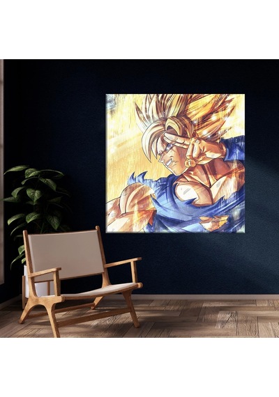 Dragon Ball Sarı Kanvas Tablo