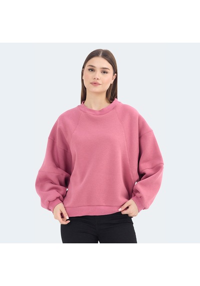 Slazenger VIA Kadın Oversıze Gül Sweatshirt
