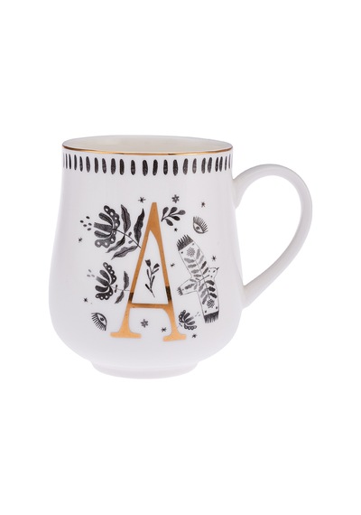Emsan Artisan A Letter New Bone Kupa 220 Ml