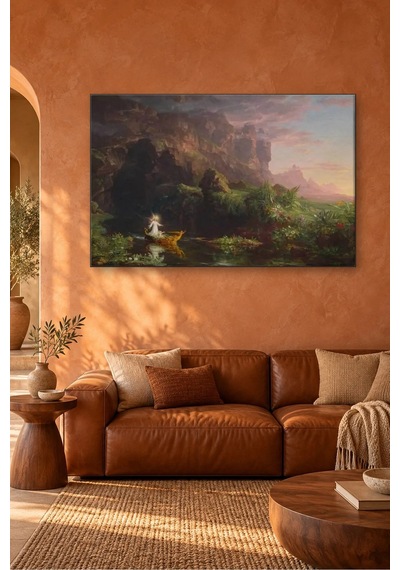 Fida Thomas Cole Hayat Yolculuğu Çocukluk Canvas Tablo Çok Renkli
