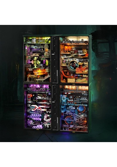 Rokr Mr01s The Last City Marble Run Dıy Mechanical 3d Puzzle Maket Model Seti 3d Model Kit Detaylı Dekoratif Hobi Seti Hareketli Ve Işıklı