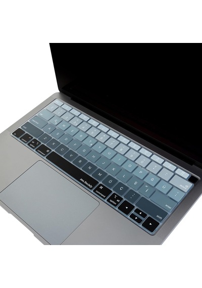 Türkçe Q Klavye Koruyucu Macbook Air 13 A1932 A2179 A2337 M1 Uyumlu Us Amerikan Düz Enter Ans