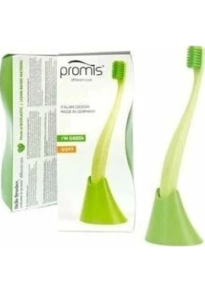 Promis Biplastic Yeşil Single Diş Fırçası 6750 - Soft - Tutucu Hediyeli