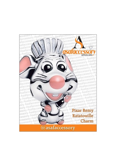 Pixar Remy Ratatouille Charm Asafaccessory Gümüş