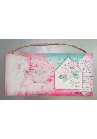 Tablo Mini Ahşap 14,5cm X 29,5cm - Tablo 002