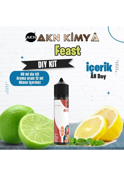 Feast Dıy Kit All Day Gıda Aroması %20 Oranda Aroma İçerir Hazır Değildir 60 Ml