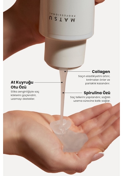 Matsu Professional Yavaş Uzayan Saçlar Için Saç Derisini Güçlendiren Extension Hızlı Uzama Saç Bakım Şampuanı 100 ML