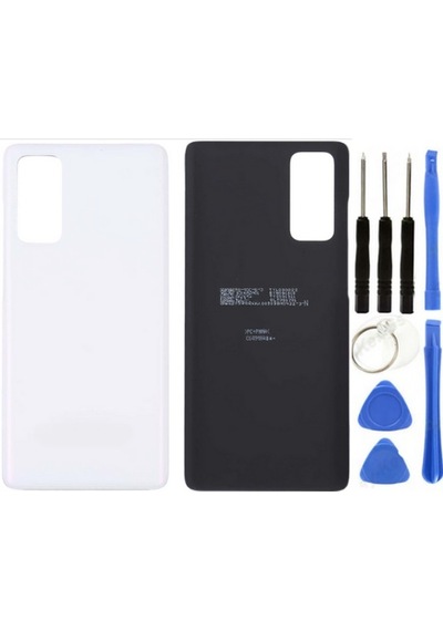 Samsung S20 Fe Sm-g780f Uyumlu Arka Pil Kapağı Beyaz + Tamir Seti Çok Renkli