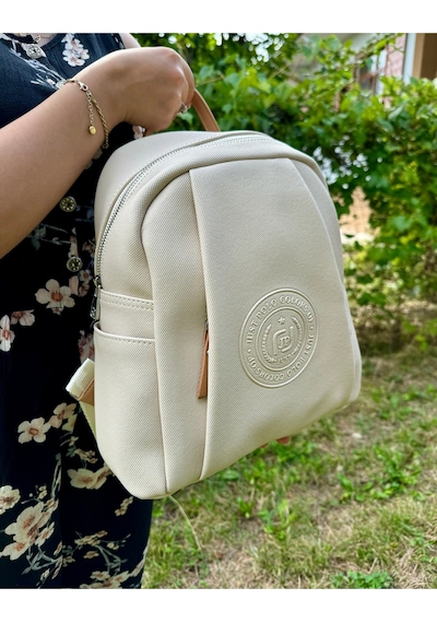 Just Polo Kadın Yeni Sezon Sırt Çantası 236026mh Krem - Taba
