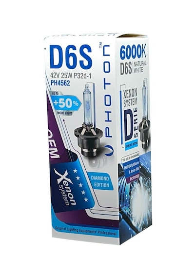 D6S 6000K +%50 FAZLA IŞIK OEM AMPUL