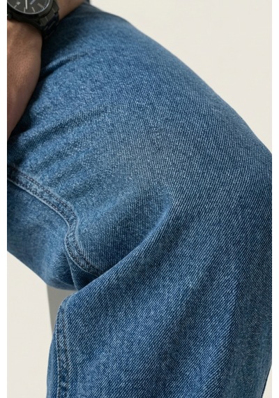 Erkek Rahat Kesim Baggy Jean Pantolon 30073 - Lacivert