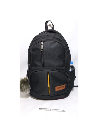 Rowan Unısex Siyah Okul Sırt Çantası 44*34*22 Cm