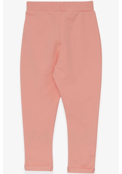 Breeze Kız Bebek Tayt Pantolon Tavşan Nakışlı 9 Ay-3 Yaş, Somon