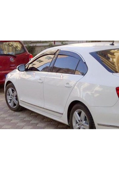 Vw Volkswagen Passat 3b Sedan Uyumlu Cam Çıtası 6 Parça 2000-2005 Paslanmaz Krom