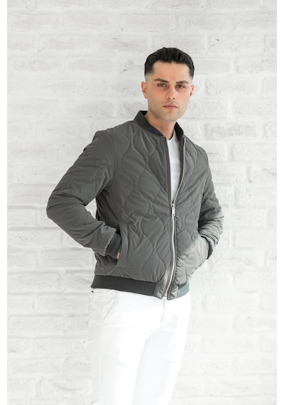 Sir Mevsimlik Regular Fit Fermuarlı Erkek Kapitone Mont 001