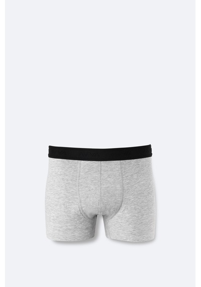Avva Erkek Gri Basic Pamuklu Tekli Regular Fit Boxer B009510