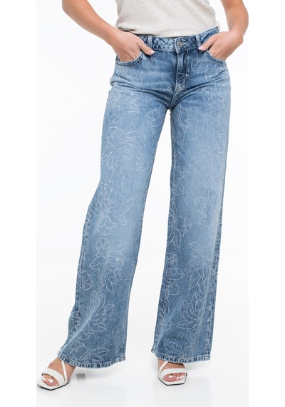 Guess Indigo Relaxed Fit Kadın Jean Pantolon W6ga2kd1069 Mavi