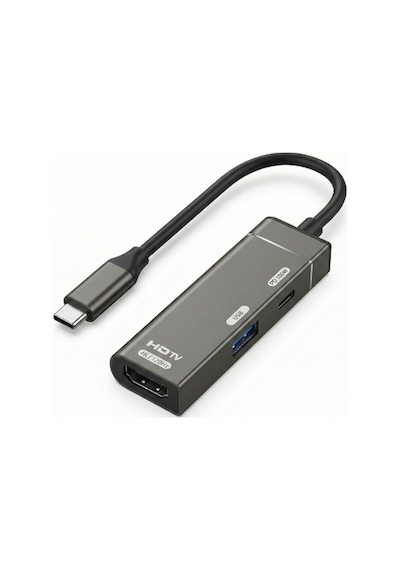 Type-c To Hdmi 4k Type-c Usb Çevirici Zr1209 Evimdeyokyok